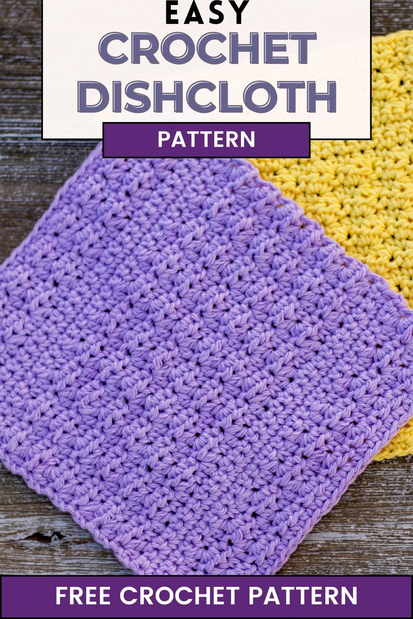 Cloudy Days Crochet Dishcloth Pattern - First The Coffee Crochet