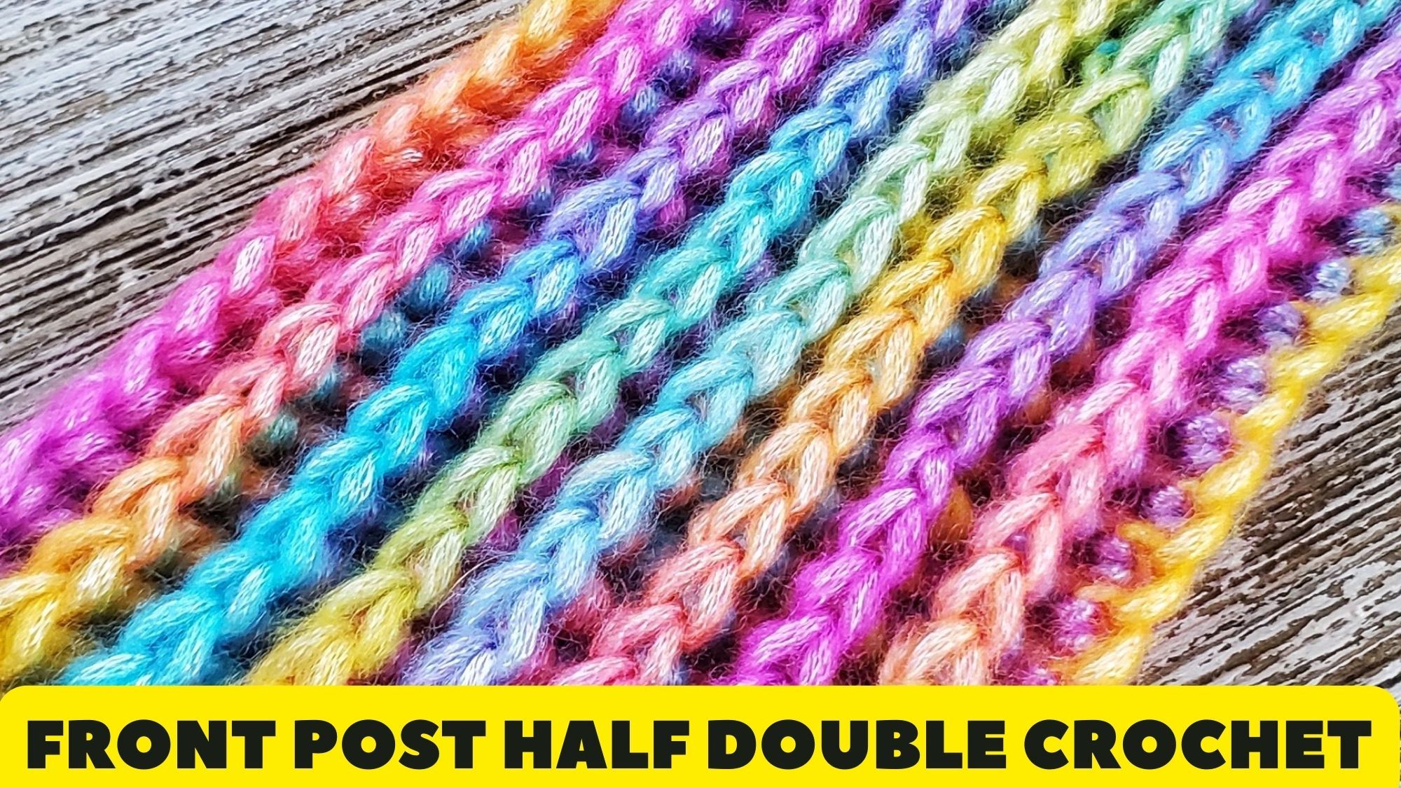 Front Post Half Double Crochet Stitch Tutorial